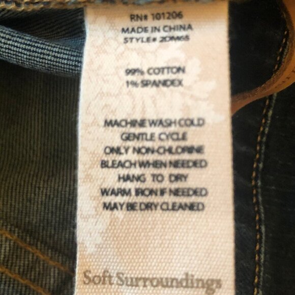 NWT Soft Surroundings The Ultimate High Rise Straight Cropped Jeans sz 4 - Picture 11 of 14